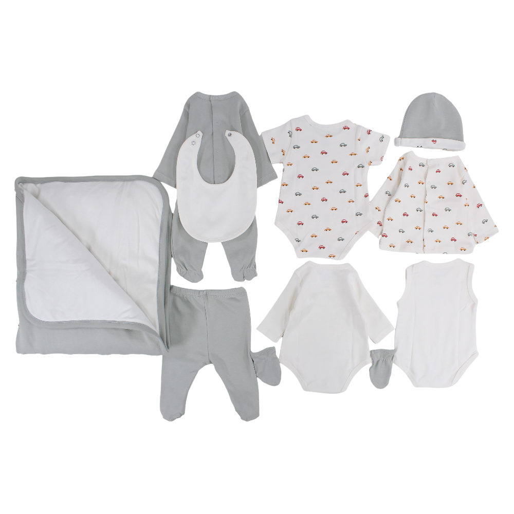 Baby Boys Cotton Gift Box – 9-Piece