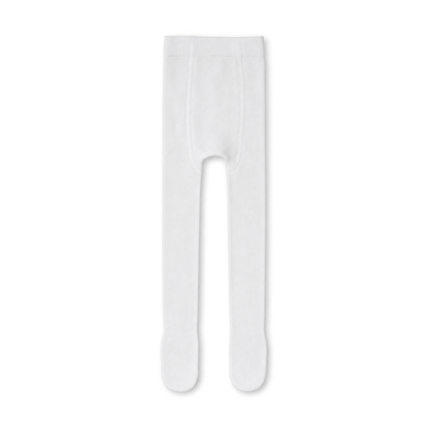 Girls Cotton Tights – White