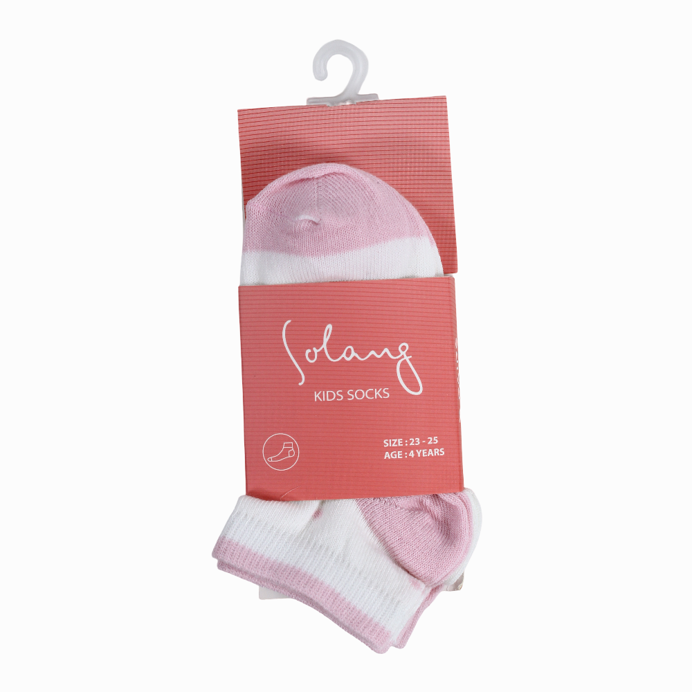 Pinkish Socks (Pack Of 3)