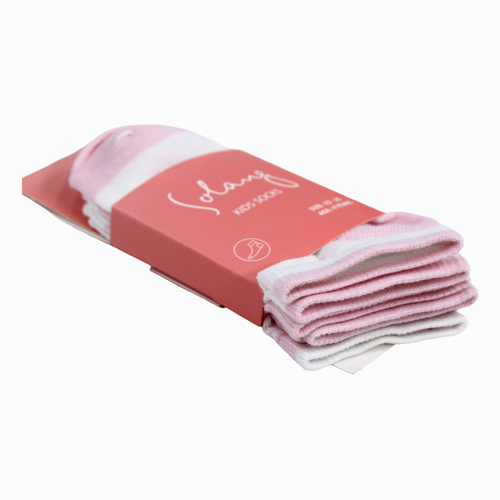 Pinkish Socks (Pack Of 3)