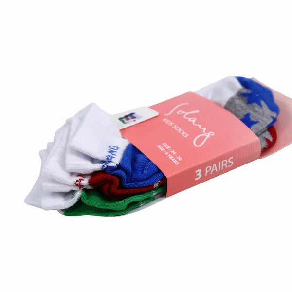 Pack Of Socks - Assorted Colors (3 Pairs)