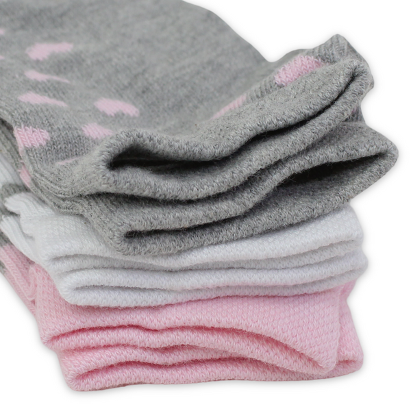 Girls Cotton Socks – Multicolor (Pack Of 3)