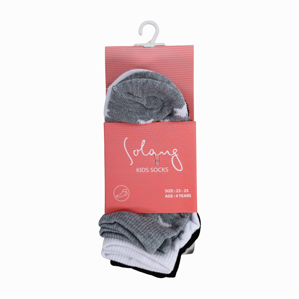Short Socks Pack – Multicolor (3 Pairs)