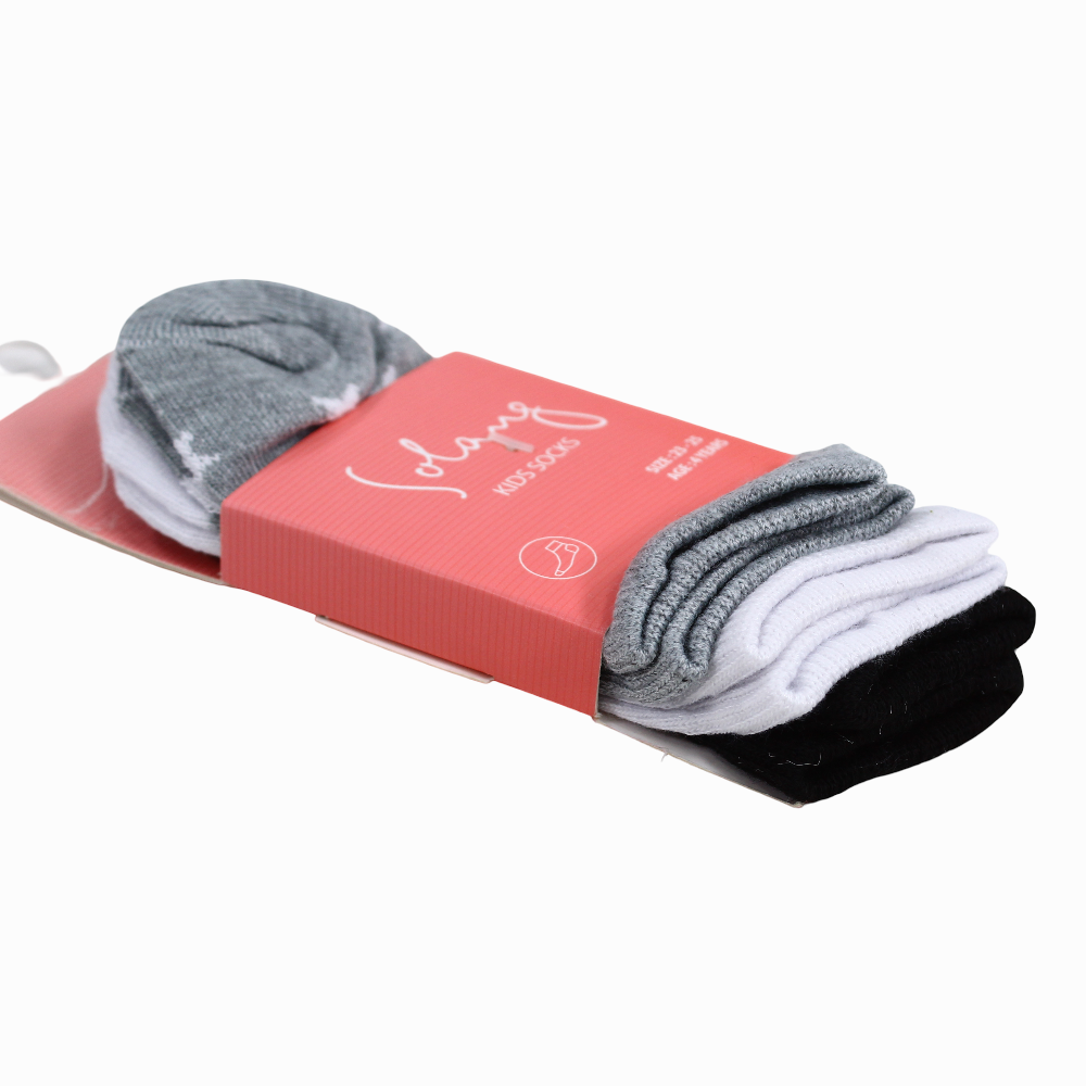 Short Socks Pack – Multicolor (3 Pairs)