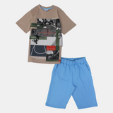 Boys Cotton Pajama Set - Athletic Design