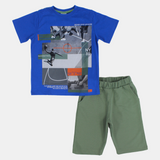 Boys Cotton Pajama Set - Athletic Design