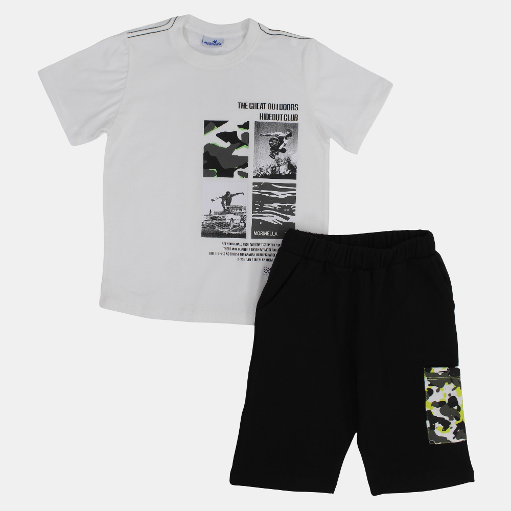 Boys Printed Cotton Pajama Set