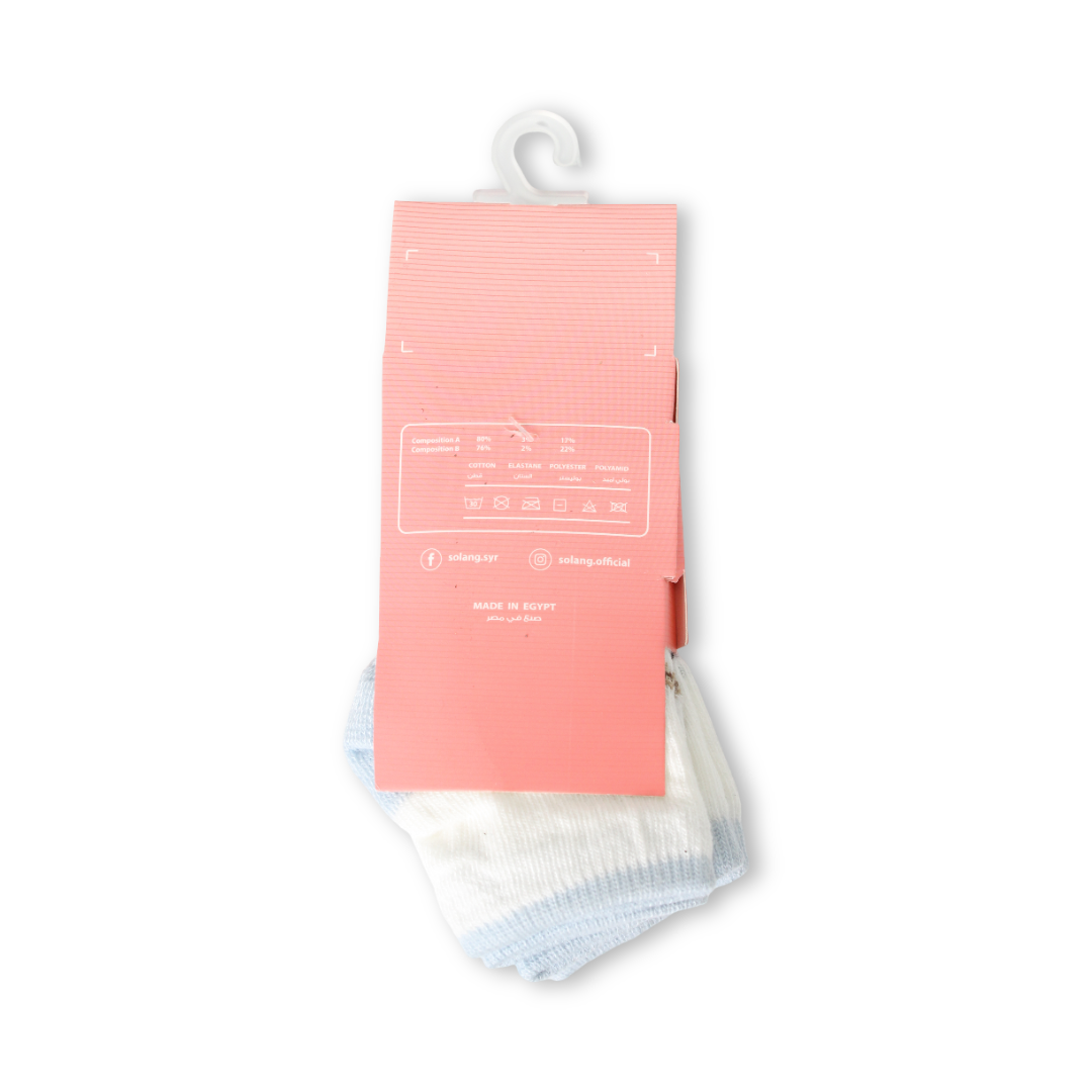 Unisex Baby Cotton Socks – Multicolor (Pack Of 3)