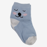 Unisex Baby Cotton Socks - Multicolor with Dog Print