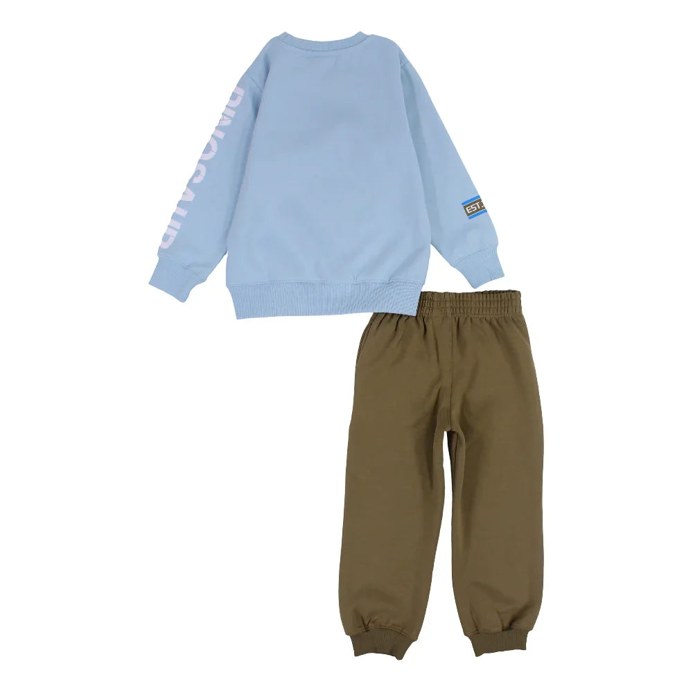 Boys Cotton Pajama Set – Dino Print