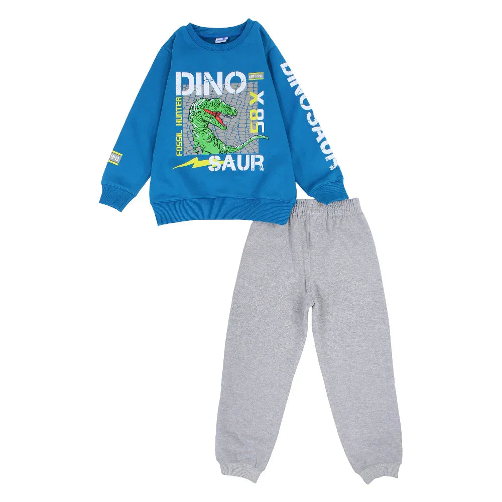 Boys Cotton Pajama Set – Dino Print