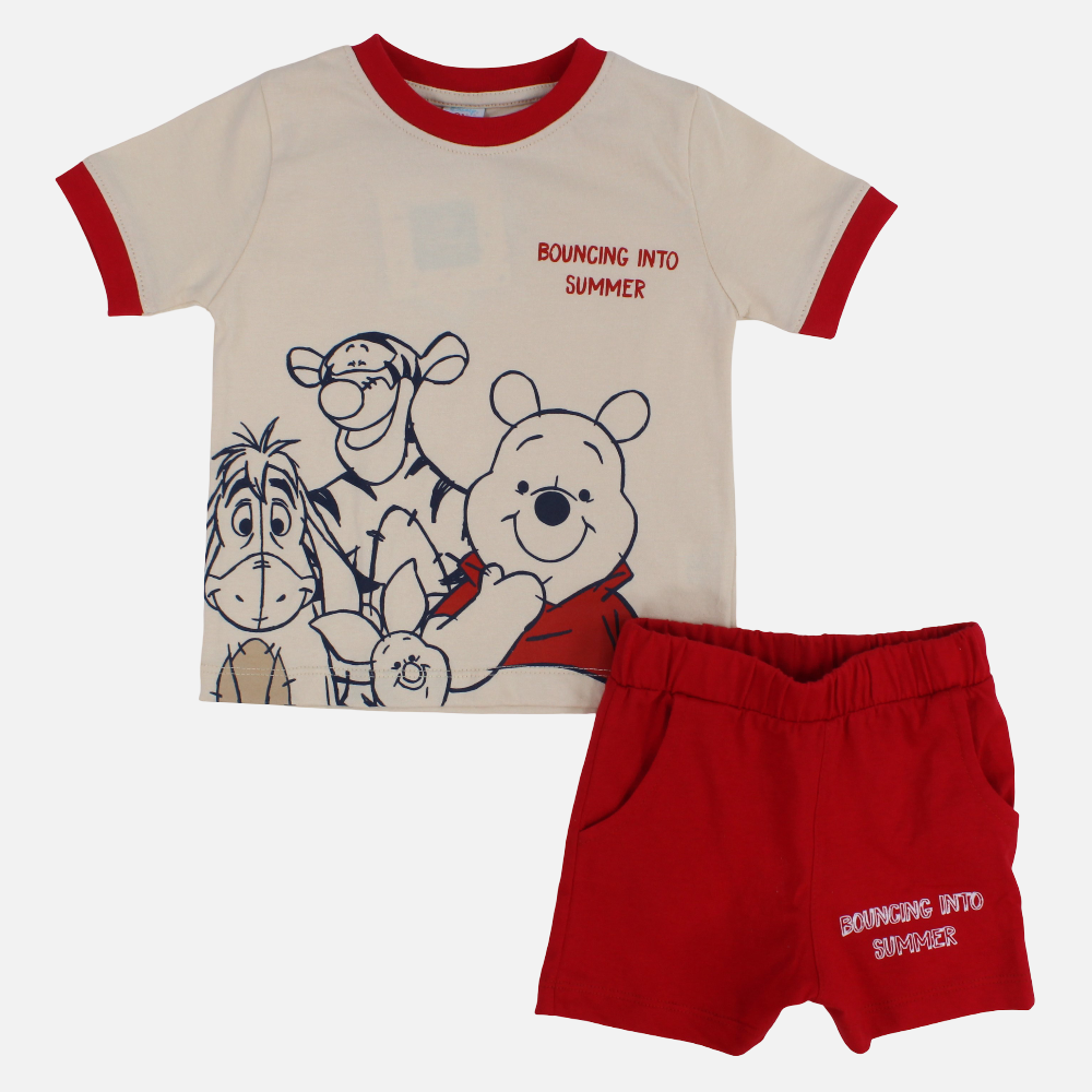 Baby Boys Cotton Pajama Set – Winnie the Pooh Print