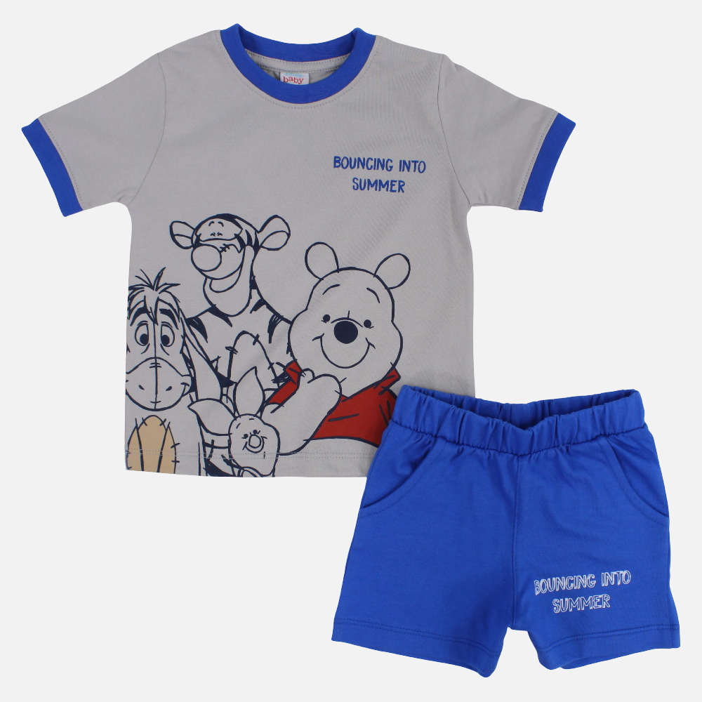 Baby Boys Cotton Pajama Set – Winnie the Pooh Print