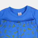 Baby Boys Cotton Pajama Set with Cars Print
