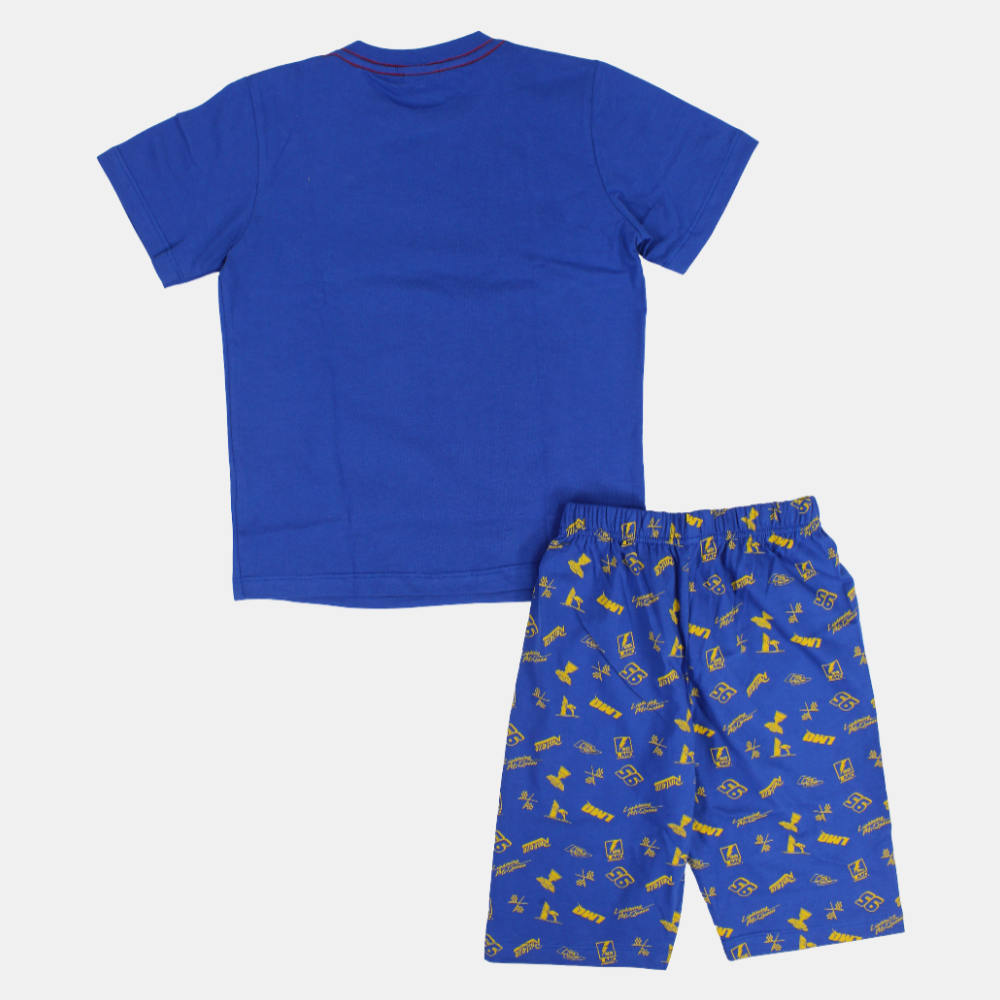 Boys Cotton Pajama Set - Cars Print
