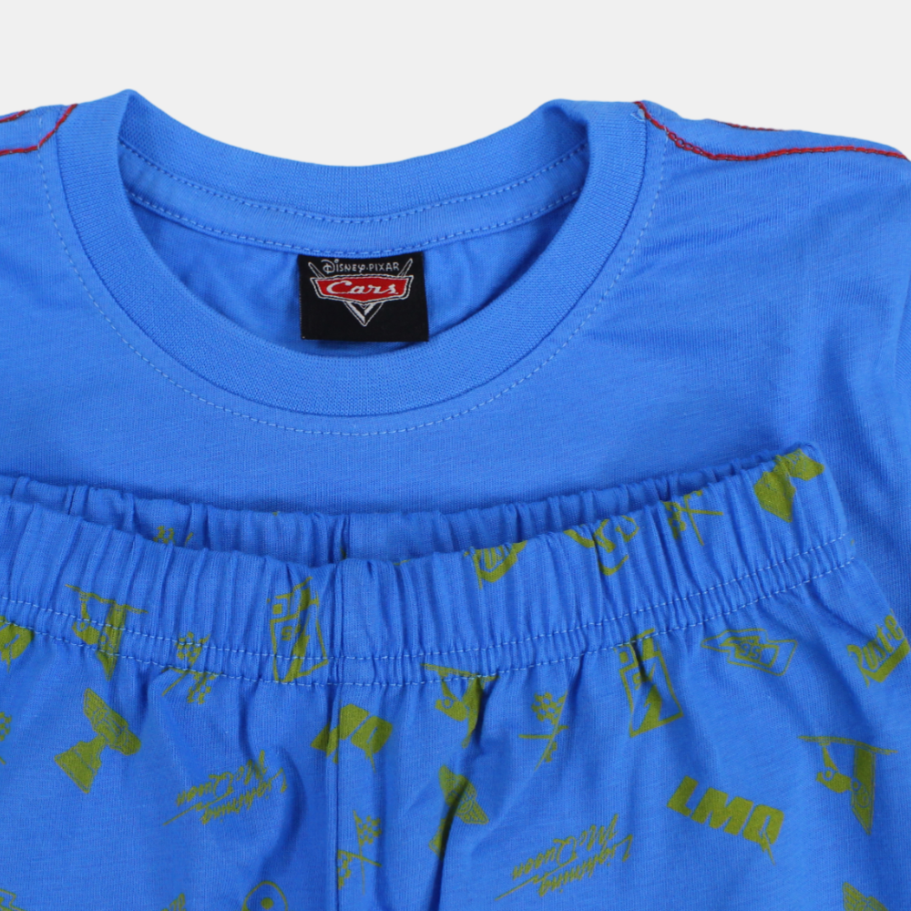 Boys Cotton Pajama Set - Cars Print