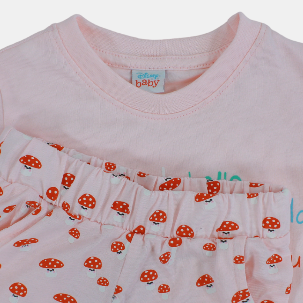 Baby Girls Cotton Pajama Set - Winnie The Pooh Design