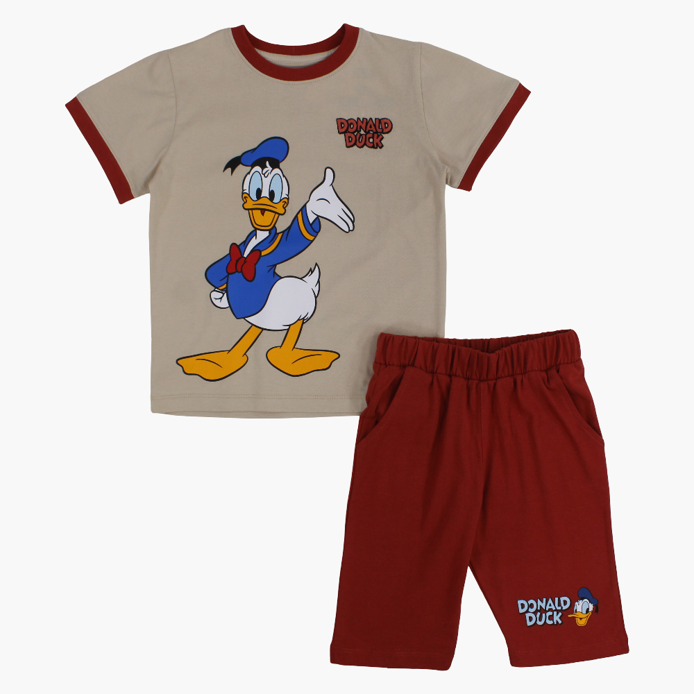 Boys Cotton Pajama Set - Donald Duck Print