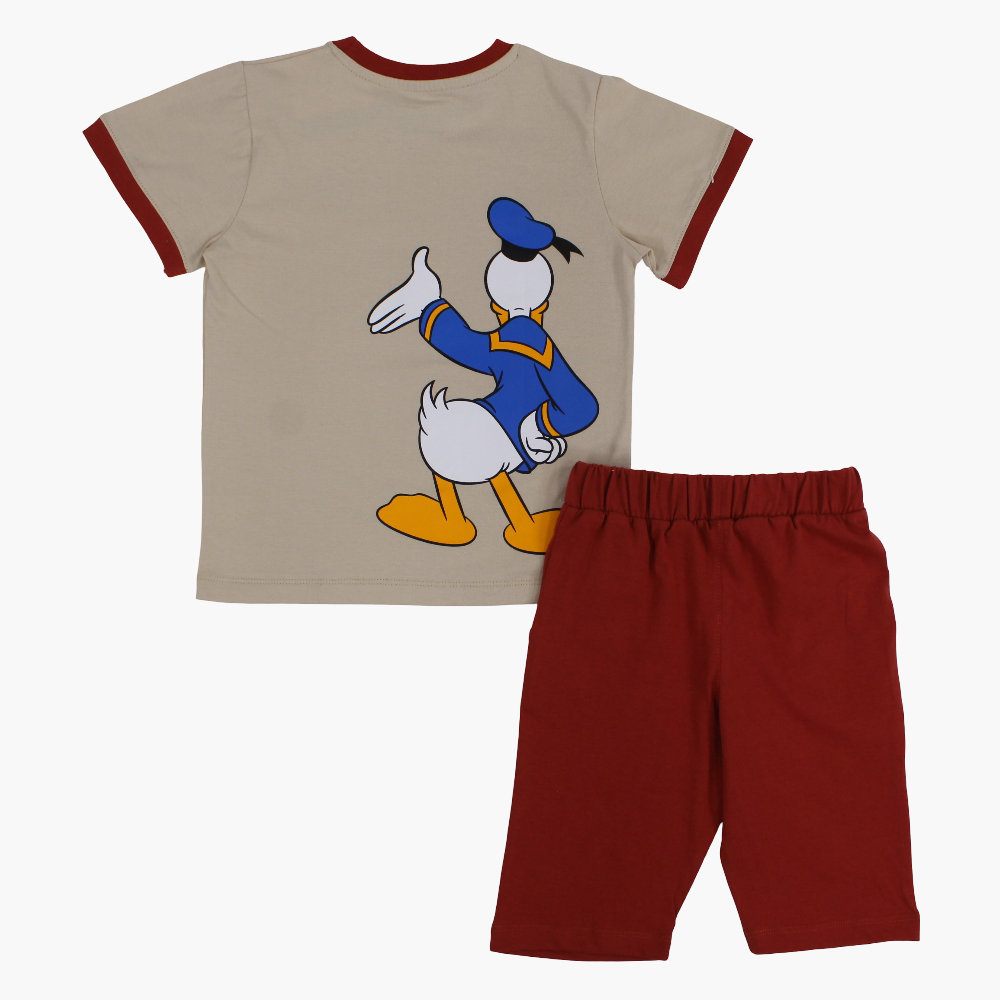 Boys Cotton Pajama Set - Donald Duck Print