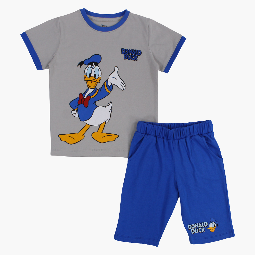 Boys Cotton Pajama Set - Donald Duck Print
