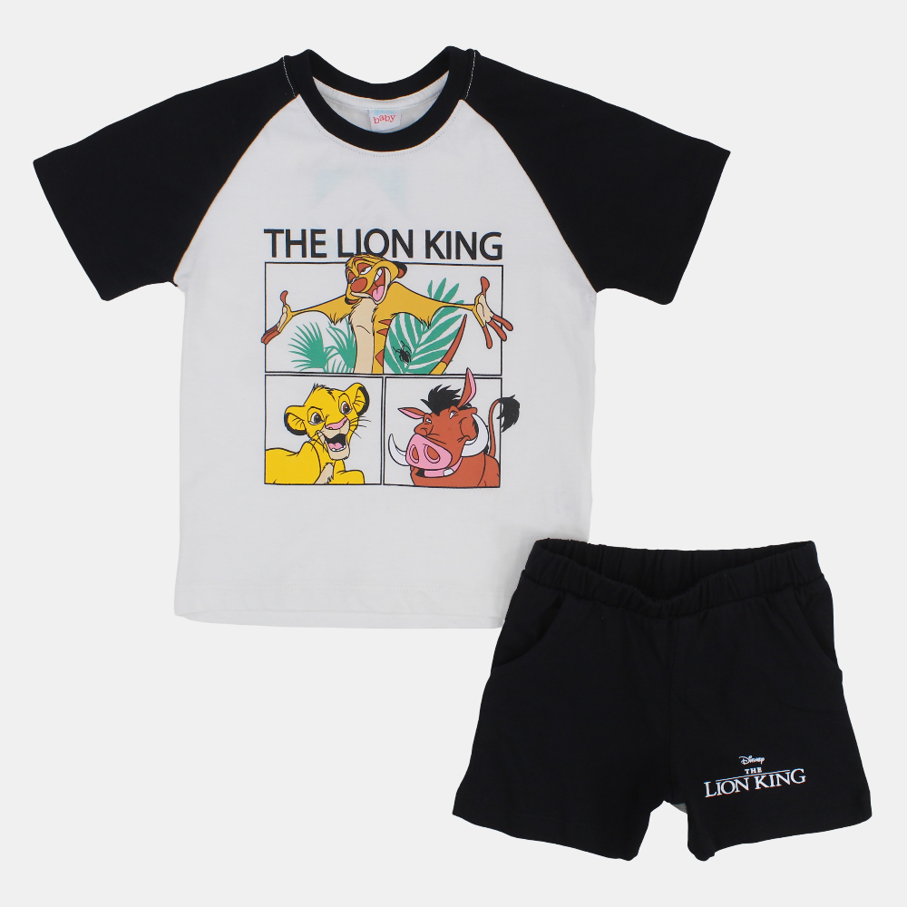 Baby Boys Cotton Pajama Set – Lion King