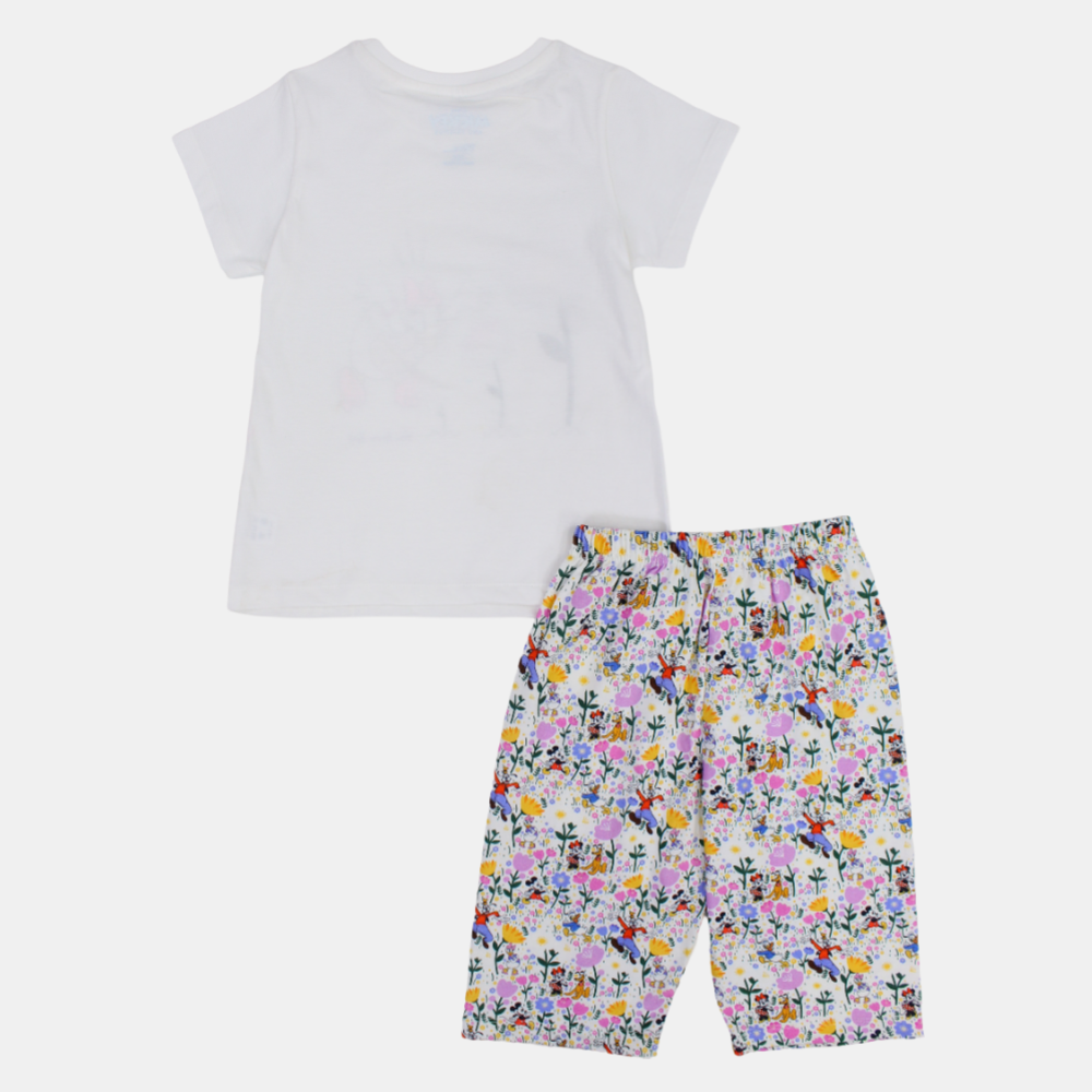 Girls Cotton Pajama Set – Daisy Duck Design