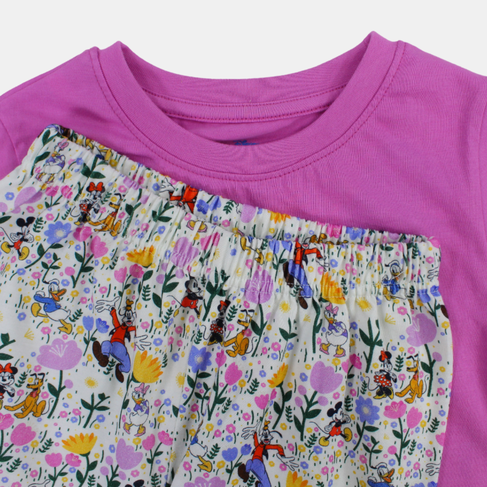 Girls Cotton Pajama Set – Daisy Duck Design