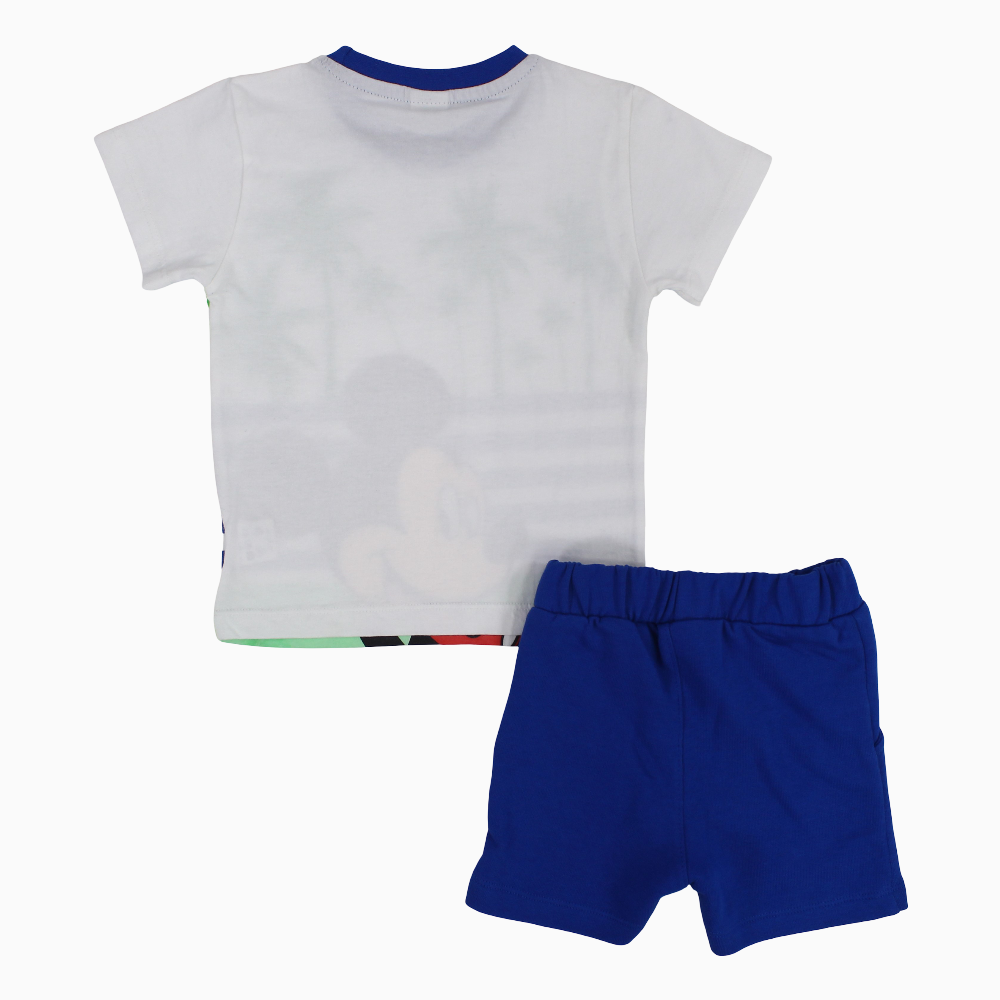 Baby Boys Cotton Pajama Set – Mickey Mouse Print