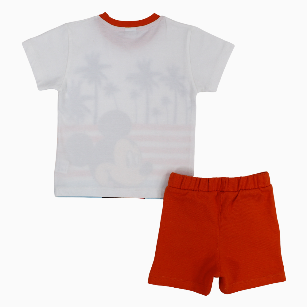 Baby Boys Cotton Pajama Set – Mickey Mouse Print