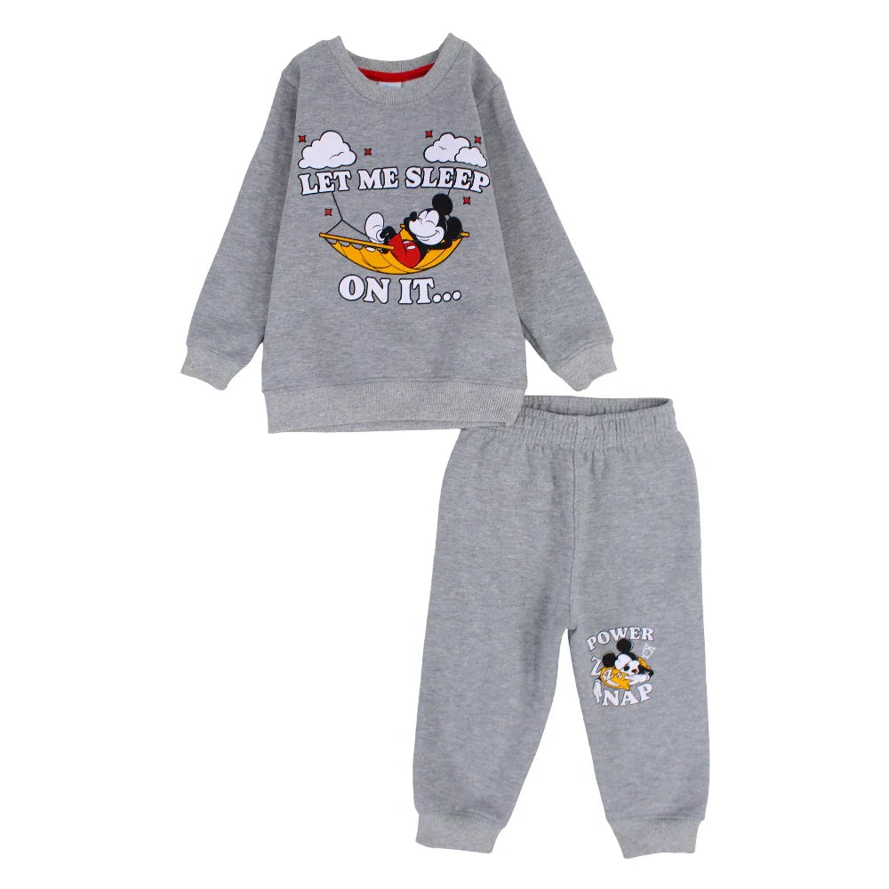 Baby Boys Cotton Pajama Set – Mickey Mouse Print
