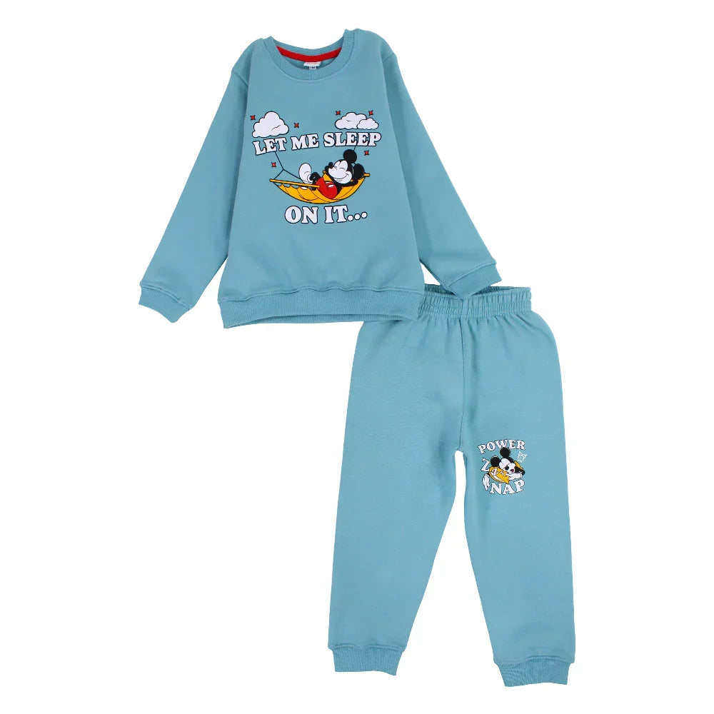Baby Boys Cotton Pajama Set – Mickey Mouse Print