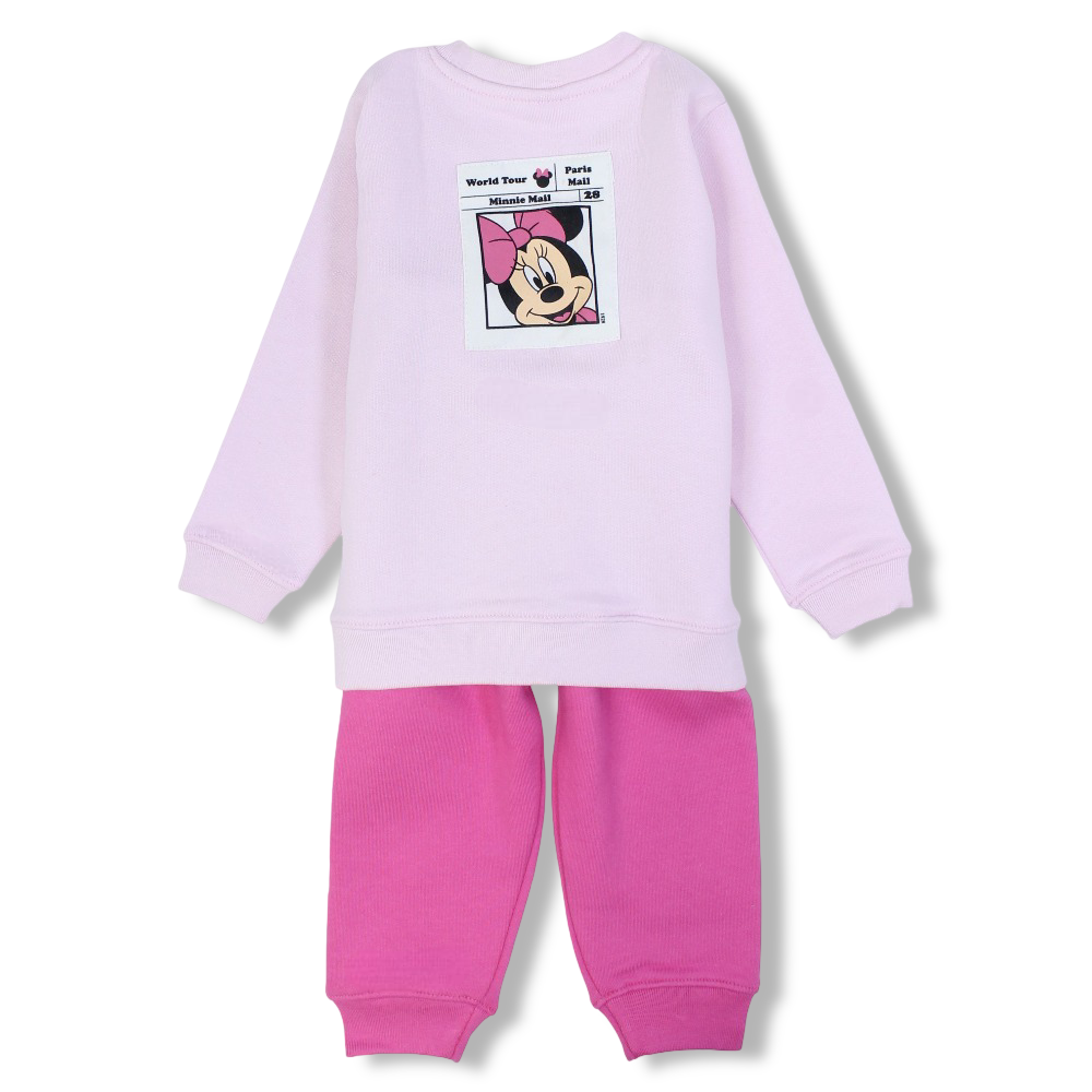 Baby Girls Cotton Pajama Set  – Minnie Mouse Print