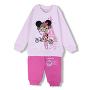 Baby Girls Cotton Pajama Set  – Minnie Mouse Print