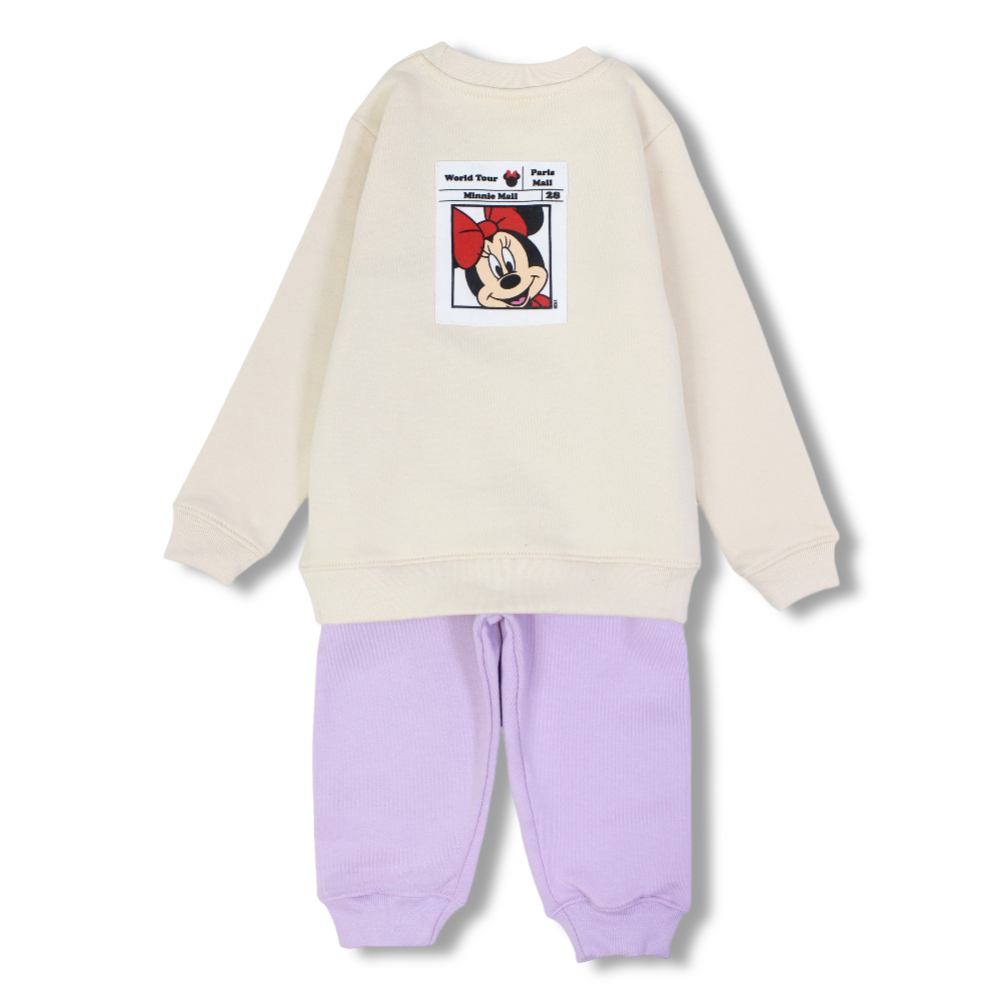 Baby Girls Cotton Pajama Set  – Minnie Mouse Print