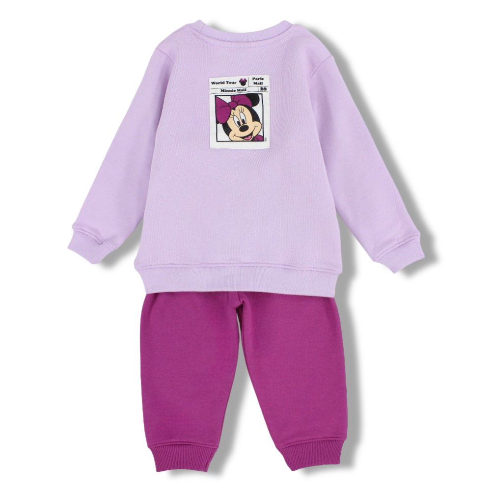 Baby Girls Cotton Pajama Set  – Minnie Mouse Print