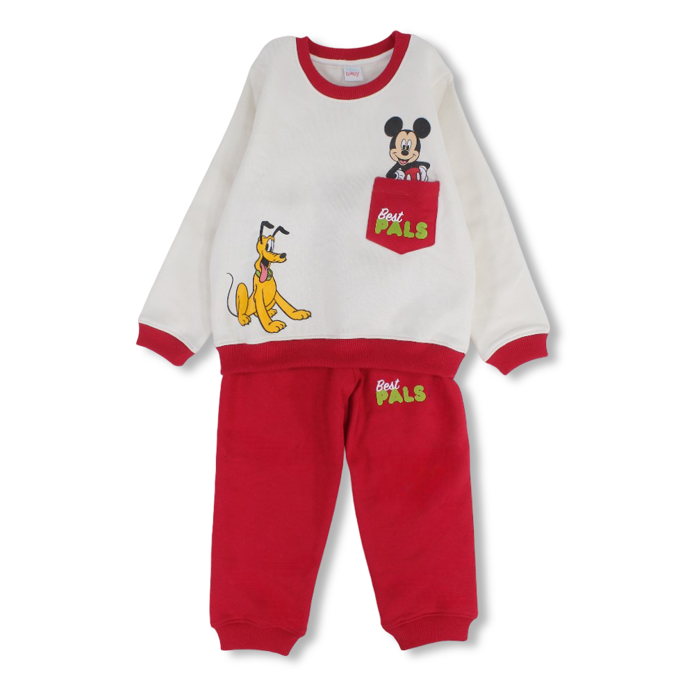 Baby Boys Cotton Pajama Set - Mickey Mouse Print