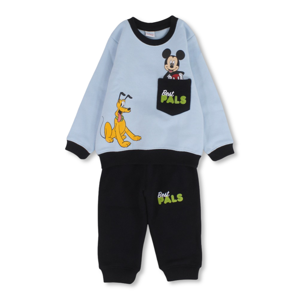 Baby Boys Cotton Pajama Set - Mickey Mouse Print