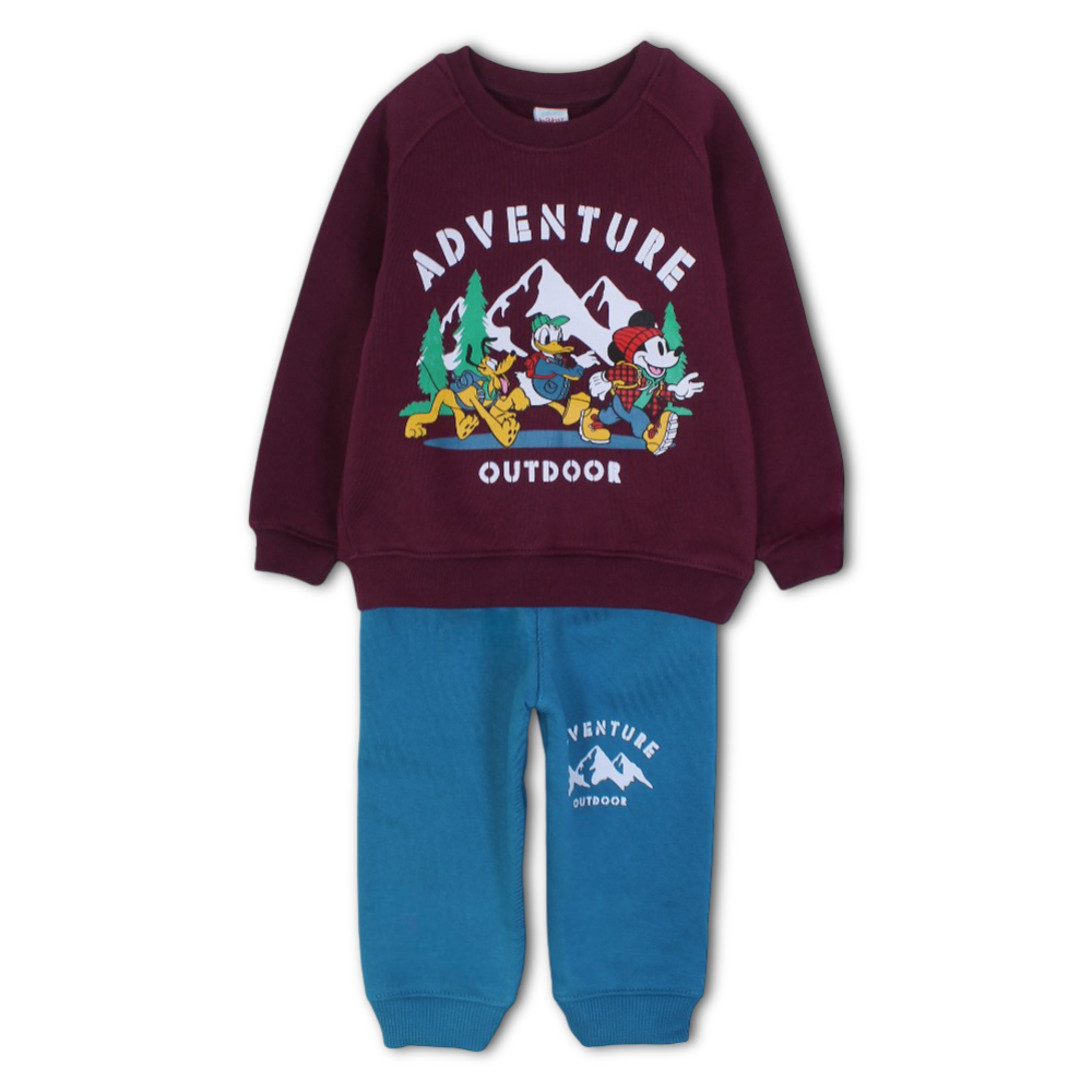 Baby Boys Cotton Pajama Set – Mickey Mouse & Friends Print