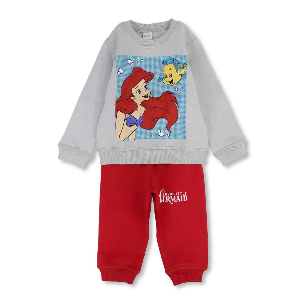Baby Girls Cotton Pajama Set – The Little Mermaid Print