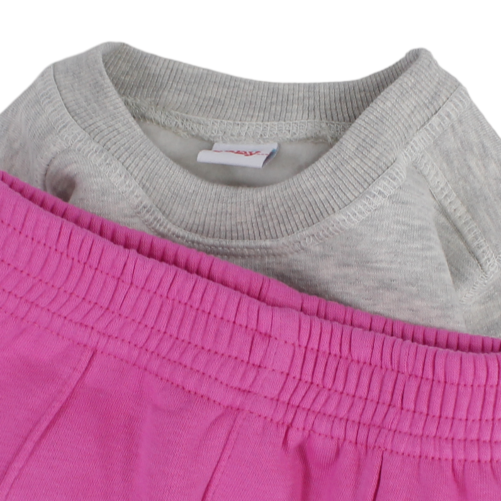 Baby Girls Cotton Pajama Set - Stitch Print