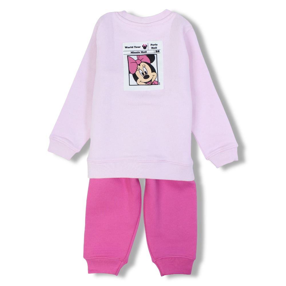 Girls Cotton Pajama Set  – Minnie Mouse Print