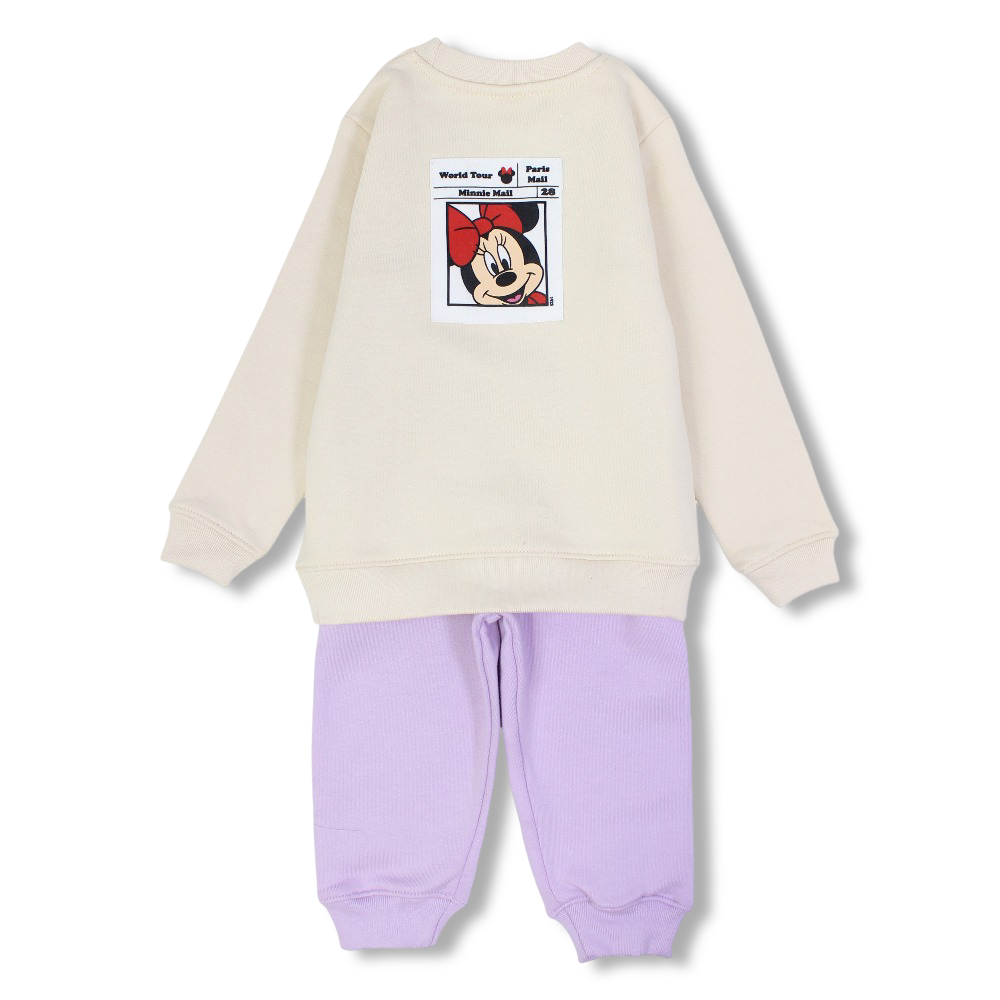 Girls Cotton Pajama Set  – Minnie Mouse Print