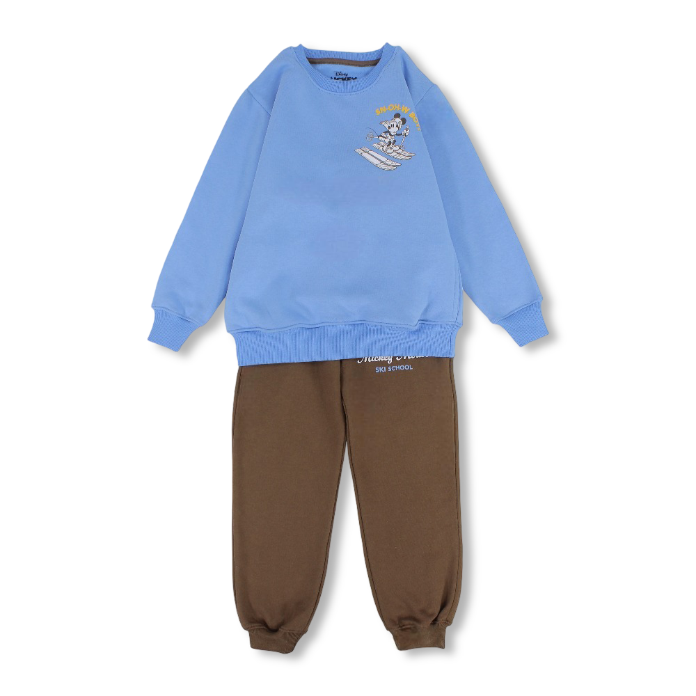 Boys Cotton Pajama Set – Mickey Mouse Print