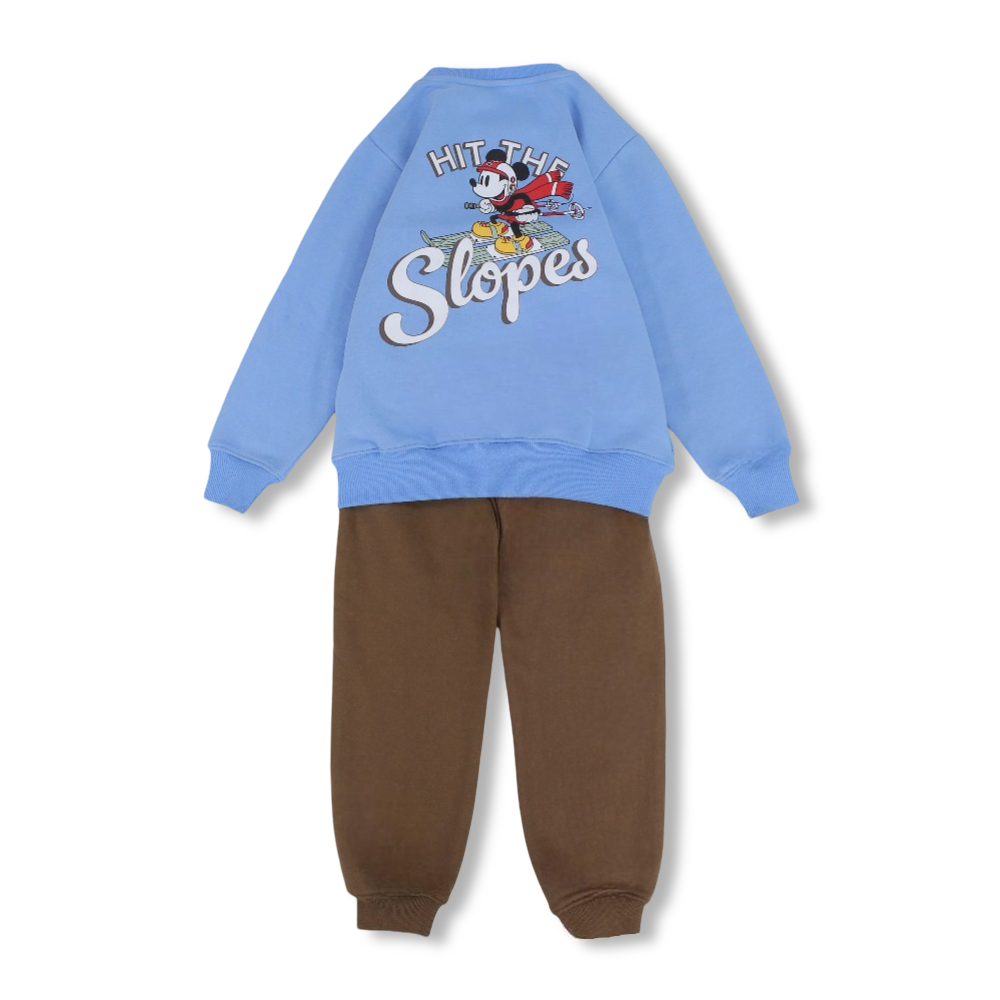 Boys Cotton Pajama Set – Mickey Mouse Print