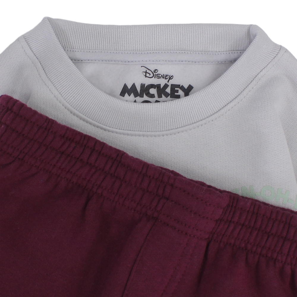 Boys Cotton Pajama Set – Mickey Mouse Print