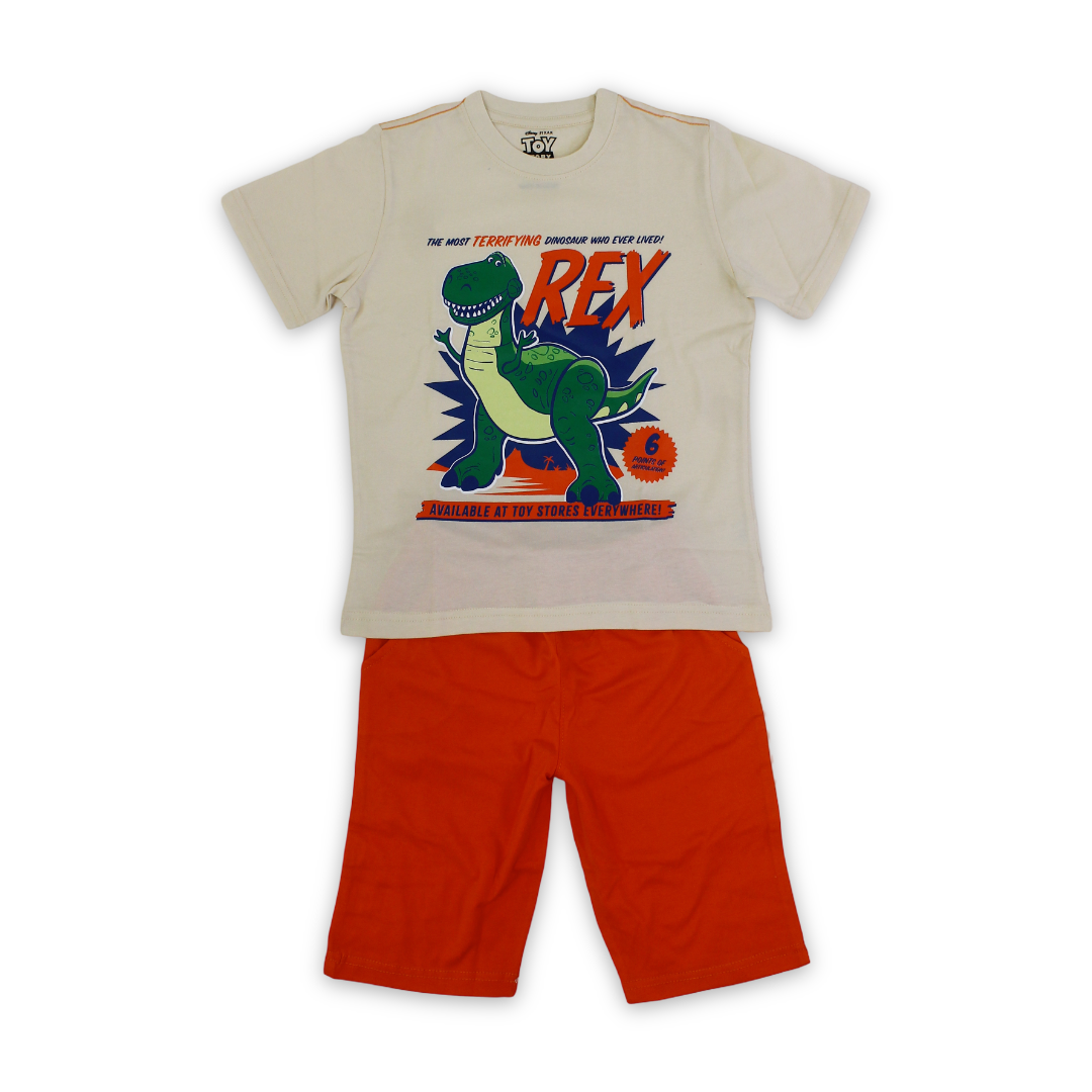Boys Cotton Pajama – T-Rex Dino Print - Clothing - Morenella