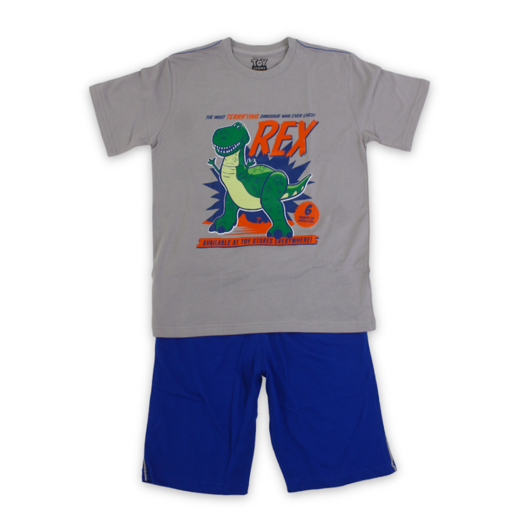 Boys Cotton Pajama – T-Rex Dino Print