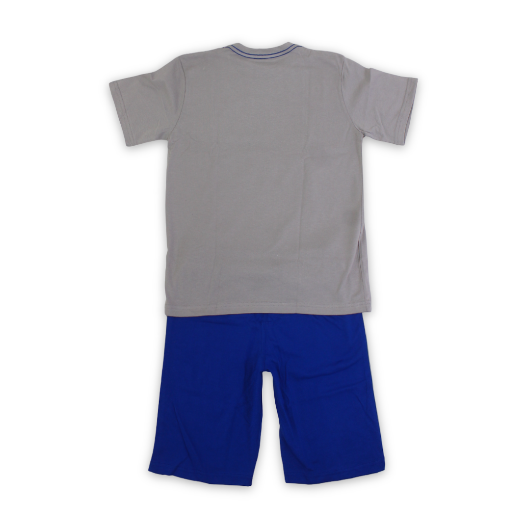 Boys Cotton Pajama – T-Rex Dino Print