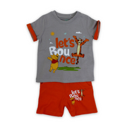 Baby Boys Cotton Pajama – Pooh & Tigger Print