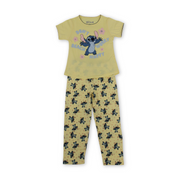 Girls Cotton Pajama – Stitch Print